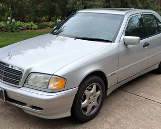 2000 Mercedes Benz C-Class C230 Kompressor 4-Door Passenger Car, VIN WDBHA24G6YA868091, Mileage Showing On Odometer 26,576