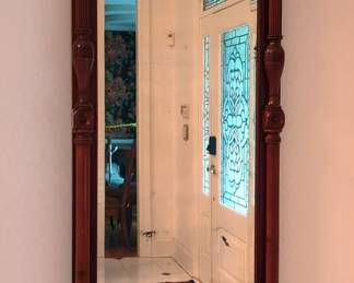 Formal Pier Mirror With Marble Shelf, 98" x 41" x 12"