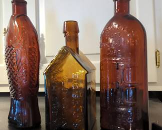 Bottles Including Bloch Bros. Glasgow, E. G. Booz's Old Cabin Whiskey, Warner's Safe Kidney & Liver Cure, And More, Total Qty 7