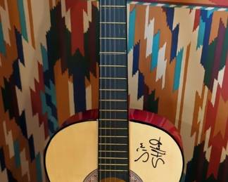 Signed Jim Stafford BC Acoustic Guitar With Storage Case