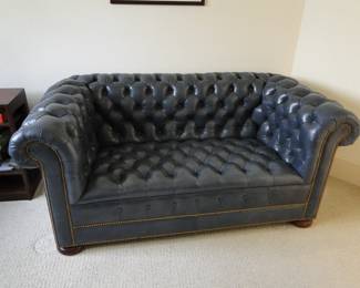 Chesterfield Blue/teal sofa $500