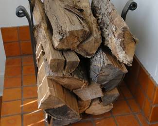 Firewood holder $40 $50 with the wood
