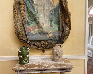 Pair of these  painted antique consoles from Jerri Bremmerman Antiques