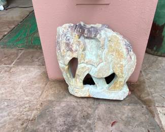 Marble carved elephant 