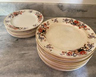Set of luncheon and dinner English ironstone 