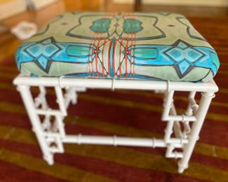 Amanda Talley fabric stool