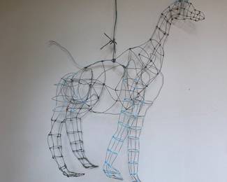 Wire art sculpture 