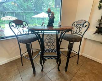 $350 - High top table with 4 chairs