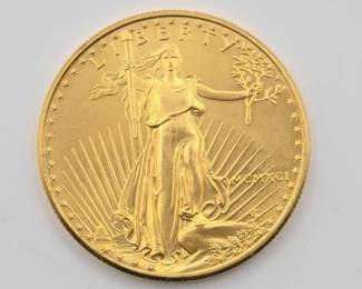 #631 • 1991 $50 American Gold Eagle Coin, 1oz
