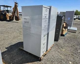 #80518 • (3) Metal Filing Cabinets
