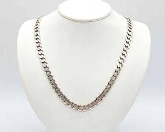 #906 • Sterling Silver Chain Necklace, 53.81g
