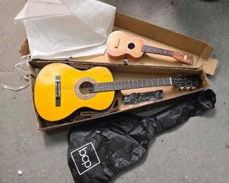 #2668 • BCP Acoustic Guitar & Harmony Ukulele
