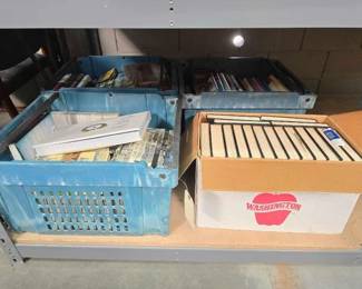 #2618 • (4) Totes & Box of Books
