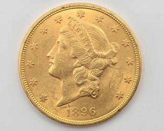 #700 • 1897 $20 Liberty Head Double Eagle Gold Coin, 1oz
