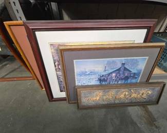 #2600 • (4) Framed Wall Art
