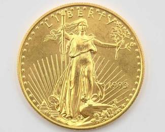 #637 • 1993 $50 American Gold Eagle Coin, 1oz
