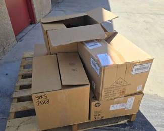 #2018 • (6) Boxes of HP Powercords, HDMI Cables, Monior Cables and more
