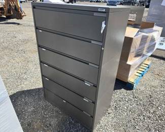 #80520 • Metal 6 Drawer Filing Cabinet
