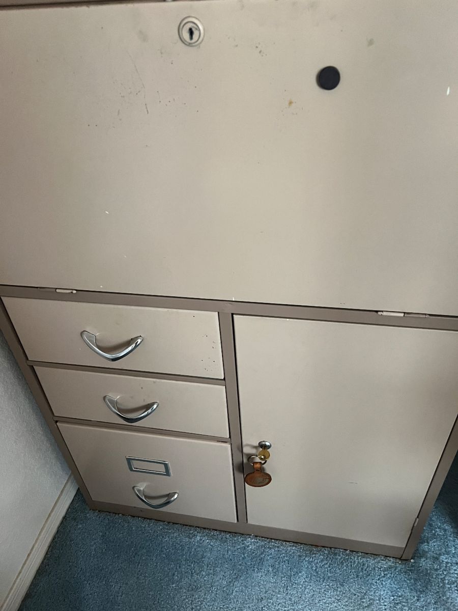 METAL DROP FRONT DESK