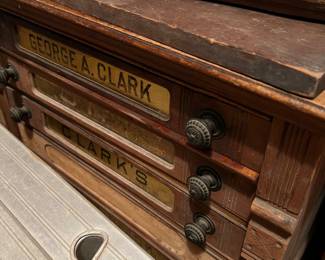 VINTAGE NOTIONS/THREAD CABINET