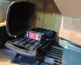 Small Weber Grill with Stand