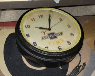 Vintage Chevrolet wall clock