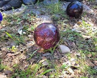 Glass garden globes