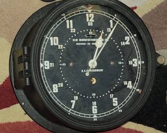 Vintage navy clock