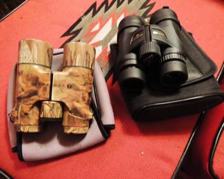 Leupold Advantage 10x42 waterproof field 5.1 glasses, & Nikon Monarch 5 8x42  6" Waterproof Field Glasses
