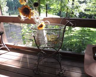 Antique Cart with removable basket