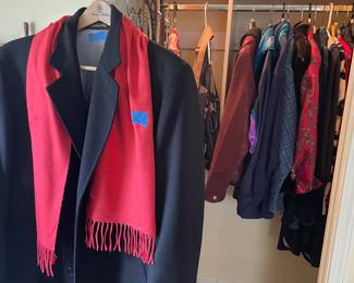 Wool coats, Patagonia, fossil and Ralph Lauren purse and bags and several other nice clothing items 