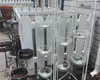 Beautiful metal garden vintage plant stands 