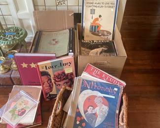 Antique sheet music , beautiful covers dates early 1900’s - late 1900’s