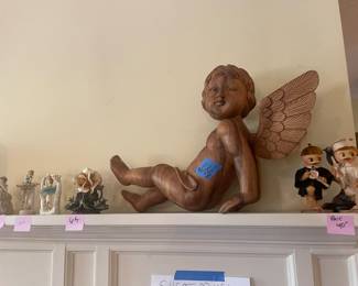 Putti angel 1970’s oak 