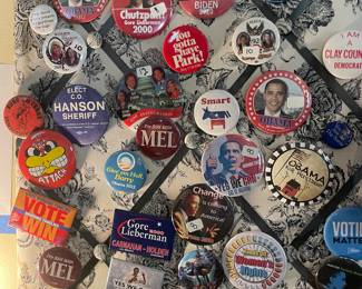 Amazing collection of campaign pins
