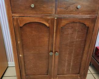 Vintage Cabinet with Pull Out Drawers 