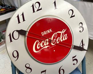 Vintage Coke clock…works