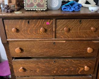 Zebra maple dresser