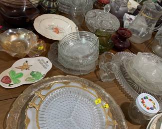 Vintage glassware.