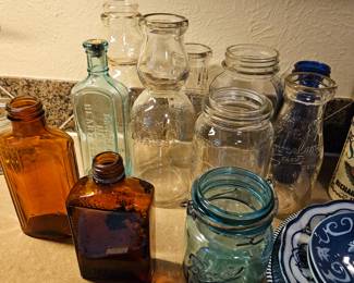 Over 100 Antique Bottles Available