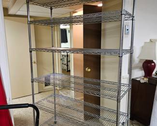 Large Wire Shelving on wheels