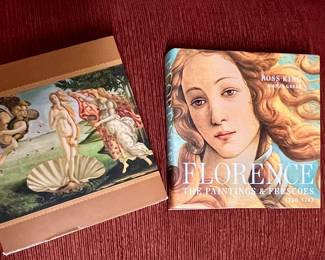 Florence - by Ross King & Anja Grebe
A magnificent, never-before-published collection of every painting and fresco on display in the Uffizi, the Galleria Palatina of the Pitti Palace, the Accademia, and the Duomo, and more -- nearly 2,000 works of art -- all presented in a beautiful slipcased package