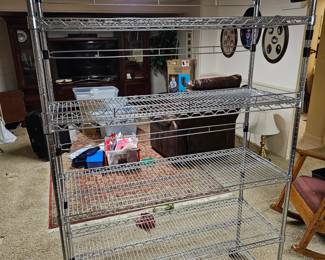 Large wire shelving Unit (two available)