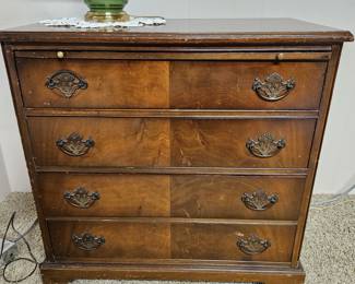 Antique chest of drawers with pull out writing surface- - 30X17 х 29"н