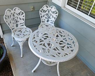 Cast Iron Table and Chairs