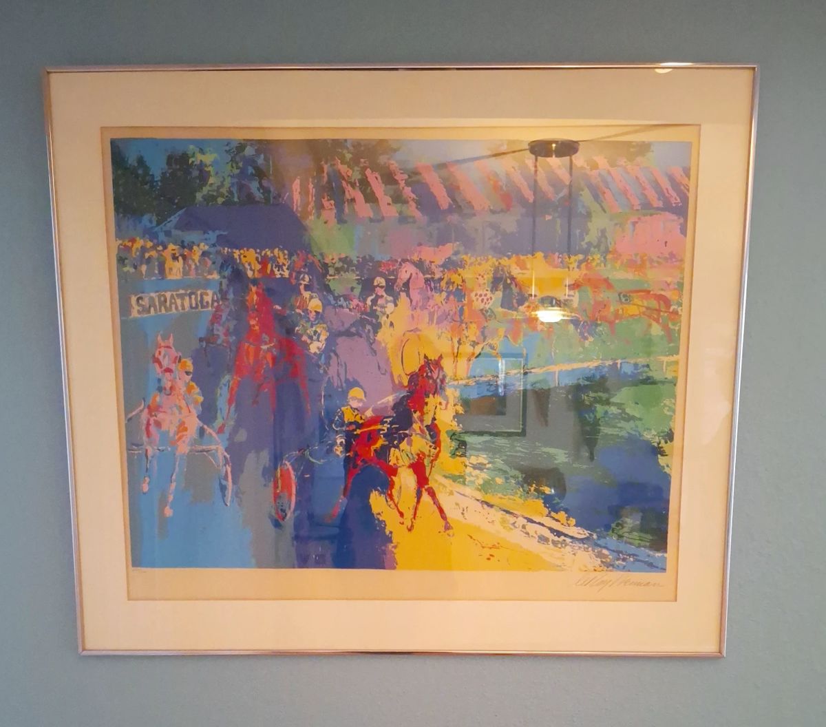 Signed LeRoy Neiman Saratoga