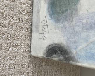 Close up of signature