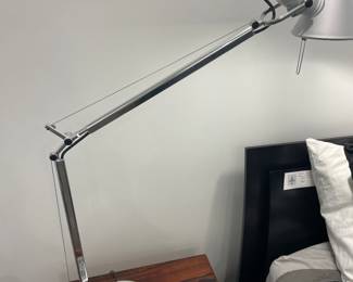 $360 pair of Artemide “Tolomeo” adjustable table/ desk lamps. 9” dia. Base