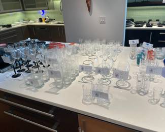 More glassware available for in person purchase