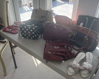 Handbags available for in person purchase Friday and Saturday